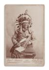 RAIN-IN-THE-FACE; CHIEF OF THE LAKOTA. Photograph Signed, Rain in the Face,